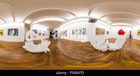 Vue panoramique à 360° de Etemad Gallery Nov 2015 Mohsen Vaziri Moghaddam 1959 Rétrospective 2015 À 04