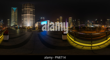 Vue panoramique à 360° de Pudong Shanghai 3