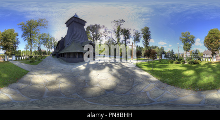 Vue panoramique à 360° de L'église de Saint André l'Apôtre à Gilowice (100)