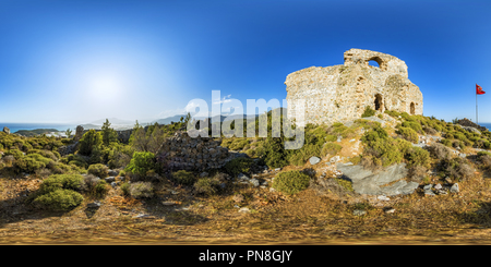 Vue panoramique à 360° de Forteresse Softa Bozyazi Mersin Vr 58e