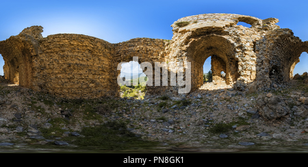 Vue panoramique à 360° de Forteresse Softa Bozyazi Mersin 277 Vr