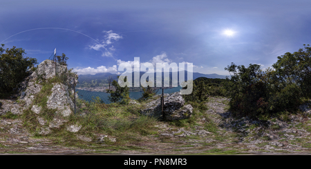 Vue panoramique à 360° de Wanderweg zur Santuario della Madonna della Ceriola