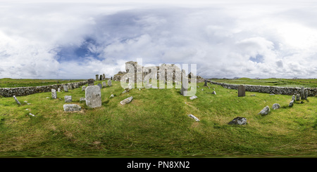 Vue panoramique à 360° de Trinity North Uist, Temple