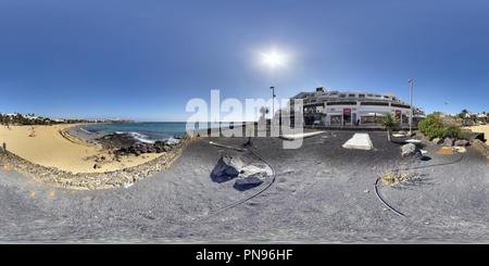 Vue panoramique à 360° de Canaries Lanzarote Costa Teguise Beach Playa de Las Cucharas 2