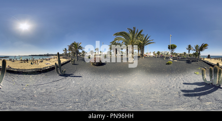 Vue panoramique à 360° de Canaries Lanzarote Costa Teguise Beach Playa de Las Cucharas 4