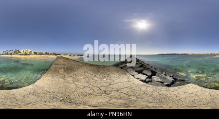 Vue panoramique à 360° de Canaries Lanzarote Costa Teguise Beach Playa de Las Cucharas 8