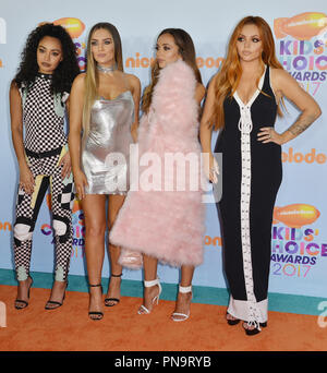 Perrie Edwards, intangible States Nelson, Jade Thirlwall, Leigh-Anne Pinnock au Nickelodeon's Kids' Choice Awards 2017 tenue à l'Galen Center de Los Angeles, CA le Samedi, Mars 11, 2017. Photo de RPAC / PictureLux 33251 Numéro de référence de dossier 064RPAC01 pour un usage éditorial uniquement - Tous droits réservés Banque D'Images