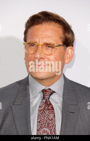 Steve Carell lors de la première de Fox Searchlight Pictures' 'bataille des sexes' qui s'est tenue au Regency Village Theatre de Westwood, CA, le 16 septembre 2017. Photo par Joseph Martinez / PictureLux Banque D'Images