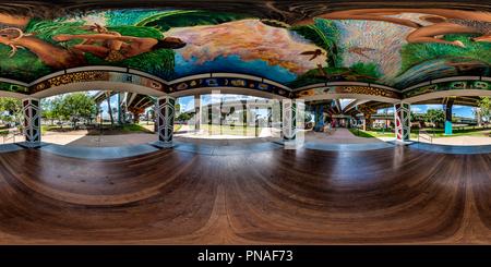 Vue panoramique à 360° de Le Kiosko à Chicano Park