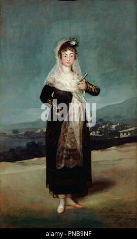 Portrait de La Marquesa de Santiago. Date/période : 1804. La peinture. Huile sur toile. Hauteur : 2 096 mm (82,51 po) ; largeur : 1 264 mm (49.76 in). Auteur : GOYA, FRANCISCO DE. Banque D'Images