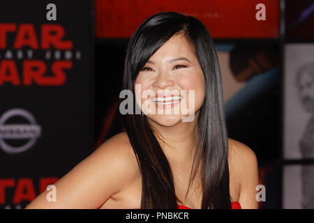 Marie Kelly Tran à la première mondiale de Lucasfilm's ' : Le dernier des Jedi qui s'est tenue au Shrine Auditorium à Los Angeles, CA, le 9 décembre 2017. Photo par Joseph Martinez / PictureLux Banque D'Images