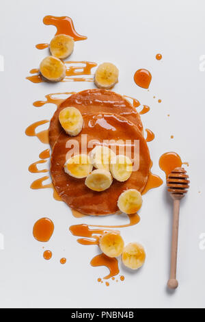Deux crêpes encerclé idéal Banque D'Images