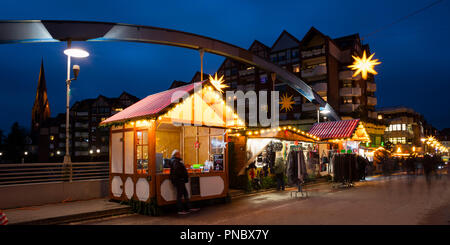 Marché de Noël, Düsseldorf, Rhénanie du Nord-Westphalie, Allemagne, Europe Banque D'Images