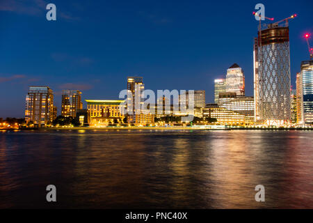 Secteur de Warfe Londres Thames. Banque D'Images