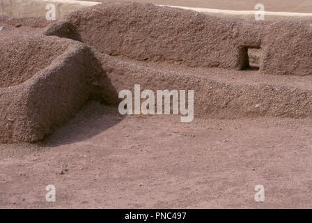 Hohokam village ruines de Pueblo Grande, Arizona. Photographie Banque D'Images