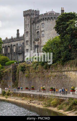 Kilkenny, République d'Irlande - 14 août 2018 : une vue de l'historique château de Kilkenny dans la ville de Kilkenny, République d'Irlande. Banque D'Images