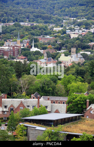 La vue de la ville d'Ithaca, New York..USA Banque D'Images