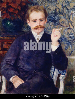 Albert Cahen d'Anvers. Date/période : 1881. La peinture. Huile sur toile. Hauteur : 799 mm (31,45 po) ; Largeur : 638 mm (25.11 in). Auteur : Renoir, Pierre-Auguste. Banque D'Images