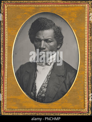 Frederick Douglass. Date/Période : 1847/52. Photographie. Daguerréotype daguerréotype. Hauteur : 140 mm (5.51 in) ; Largeur : 106 mm (4,17 in). Auteur : Samuel J. Miller. Banque D'Images