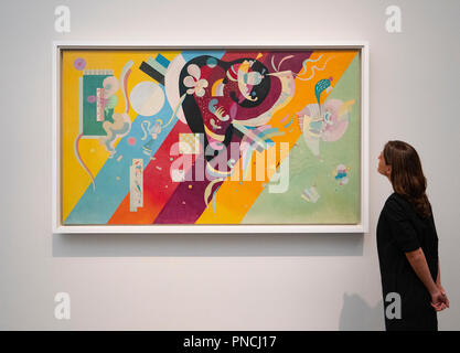 Composition IX par Vassily Kandinsky au Louvre Abu Dhabi, Émirats arabes unis, ÉMIRATS ARABES UNIS Banque D'Images