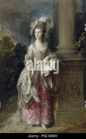 L'Honorable Mme Graham (1757 - 1792). Date/période : 1775. La peinture. Huile sur toile. Hauteur : 2 370 mm (93,30 po) ; largeur : 1 540 mm (60,62 po). Auteur : Thomas Gainsborough. Banque D'Images