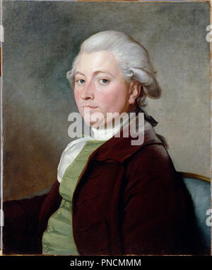 Thomas Haines. Date/Période : Ca.1775-80. La peinture. Huile sur toile. Hauteur : 610 mm (24.01 in) ; Largeur : 501 mm (19.72 in). Auteur : Grignion, Charles le jeune. CHARLES II GRIGNION. Banque D'Images