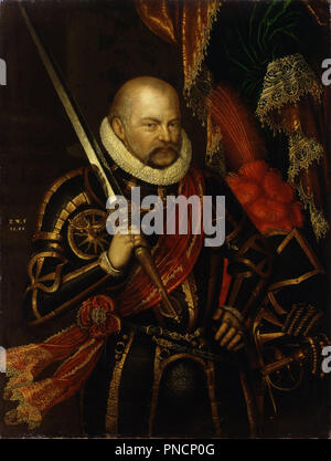 Portrait du Prince Électeur de Saxe (août 1526-1586). Date/période : 1586. La peinture. Huile sur toile. Hauteur : 122 cm (48 in) ; largeur : 94 cm (37 in). Auteur : ZACHARIAS. WEHME Banque D'Images