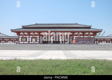 Changsha, Chine - 7 juin 2018 : Statue de Guan Yu. Guan Yu palace. En voyage Jingzhou Ville. Ce temple célèbre pour qui aime la série des Trois Royaumes. Especial Banque D'Images