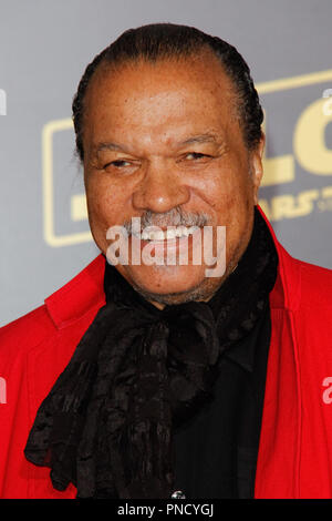 Billy Dee Williams lors de la première de Lucasfilm's 'Solo : Une histoire de la guerre des étoiles' qui s'est tenue à Hollywood, CA, le 10 mai 2018. Photo par Joseph Martinez / PictureLux Banque D'Images