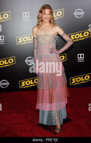 Jaime King lors de la première de Lucasfilm's 'Solo : Une histoire de la guerre des étoiles' qui s'est tenue à Hollywood, CA, le 10 mai 2018. Photo par Joseph Martinez / PictureLux Banque D'Images