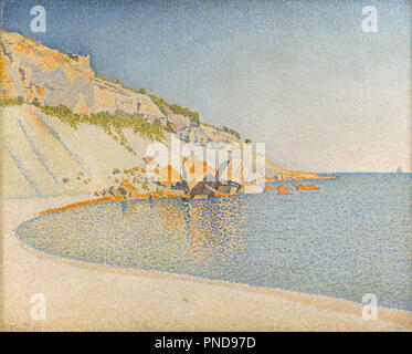 Cassis, Cap Lombard, Opus 196. Date/Période : Avril 1889 - juin 1889. La peinture. L'huile, toile, bois, peint, jaune. Hauteur : 835 mm (32.87 in) ; Largeur : 998 mm (39.29 in). Auteur : Paul Signac. SIGNAC, PAUL. Banque D'Images