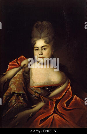 Portrait de Tsarine Natalia Alexeïevna. Date/Période : avant 1716. La peinture. Huile sur toile. Hauteur : 102 cm (40,1 in) ; largeur : 71 cm (27,9 in). Auteur : Ivan Nikititch Nikitine. Nikitin, Ivan Nikititch. Banque D'Images