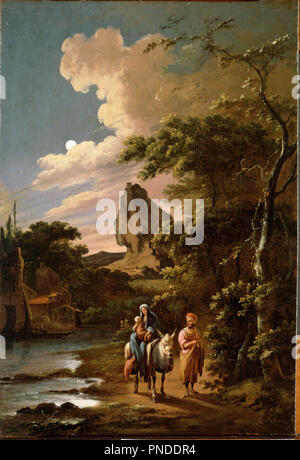 La Fuite en Égypte. Date/Période : avant 1685. La peinture. Huile sur toile. Hauteur : 692 mm (27.24 in) ; Largeur : 477 mm (18.77 in). Auteur : Colonia, Adam. Adam Colonia. Banque D'Images