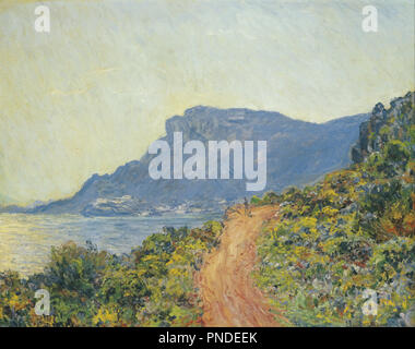 La Corniche près de Monaco. Date/période : 1884. Paysage. Huile sur toile. Hauteur : 75 cm (29,5 in) ; largeur : 94 cm (37 in). Auteur : Claude Monet. MONET, CLAUDE. Banque D'Images