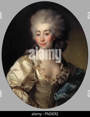 Portrait de la Comtesse Urszula Mniszech. Date/période : 1782. La peinture. Huile sur toile. Hauteur : 72 cm (28,3 in) ; largeur : 57 cm (22,4 in). Auteur : Dimitri Levitzky. Levitsky, Dmitri Grigorievich. Banque D'Images