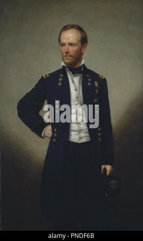 William T. Sherman. Date/période : 1866. La peinture. Huile sur toile. Hauteur : 1 588 mm (62,51 po) ; Largeur : 953 mm (37.51 in). Auteur : GEORGE PETER ALEXANDER HEALY. Banque D'Images