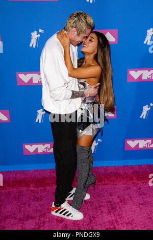 2018 MTV Video Music Awards - Arrivals comprend : Pete Davidson, Ariana Grande Où : NYC, New York, United States Quand : 20 août 2018 Credit : Patricia Schlein/WENN.com Banque D'Images