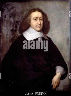 Un député néerlandais. Date/période : 1657. La peinture. Huile sur toile. Hauteur : 920 mm (36,22 po) ; Largeur : 724 mm (28.50 in). Auteur : Jonson, Cornelius le plus jeune. CORNELIUS JONSON VAN CEULEN DER JÜNGERE. Banque D'Images