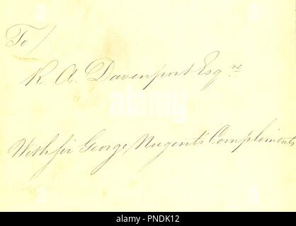 Libre à partir de la page 5 d'un "Journal de l'année 1811 jusqu'à l'année 1815, y compris un voyage à, et en résidence, l'Inde, avec une visite à la région du nord-ouest de parties des biens dans ce pays, sous la gouvernance du Bengale0022. Banque D'Images