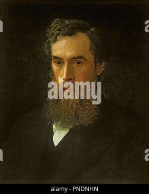 Portrait de Pavel Tretiakov (1832-1898). Date/période : 1876. La peinture. Huile sur toile. Hauteur : 59 cm (23,2 in) ; largeur : 49 cm (19,2 in). Auteur : Ivan Kramskoi. IVAN NIKOLAÏEVITCH KRAMSKOÏ. Kramskoi, Ivan Nikolaïevitch. Banque D'Images