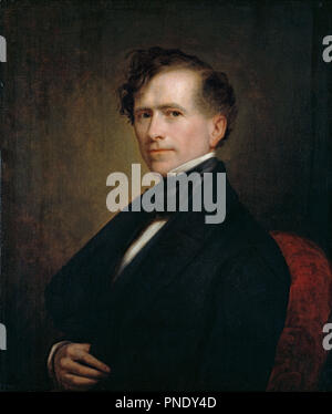 Franklin Pierce. Date/période : 1853. La peinture. Huile sur toile. Hauteur : 768 mm (30.23 in) ; Largeur : 635 mm (25 in). Auteur : GEORGE PETER ALEXANDER HEALY. Banque D'Images