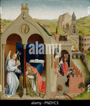 Le rêve du pape Serge. Date/Période : fin des années 1430. La peinture. Huile sur panneau. Hauteur : 889 mm (35 in) ; Largeur : 800 mm (31.49 in). Auteur : Atelier de Rogier van der Weyden. , ROGIER VAN DER WEYDEN. Banque D'Images