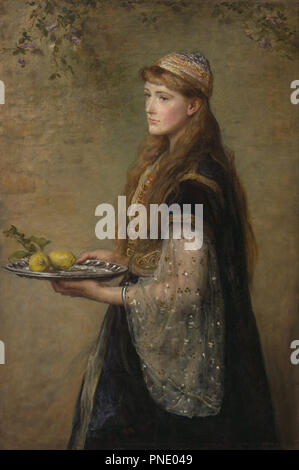 La captive. Date/période : 1882. La peinture. Huile sur toile. Hauteur : 1 436 mm (56.53 in) ; largeur : 1 061 mm (41,77 po). Auteur : John Everett Millais. JOHN Everett Millais,. Banque D'Images