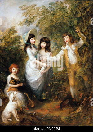 Le Marsham Enfants. Date/période : 1787. La peinture. Huile sur toile. Hauteur : 242,9 cm (95,6 in) ; Largeur : 181,9 cm (71,6 in). Auteur : Thomas Gainsborough. GAINSBOROUGH, THOMAS. Banque D'Images