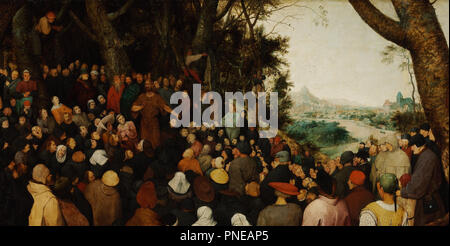 Le Sermon de Saint Jean le Baptiste, détail. Date/période : 1566. La peinture. Huile sur chêne huile sur chêne. Hauteur : 950 mm (37,40 po) ; largeur : 1 605 mm (63.18 in). Auteur : Pieter Brueghel l'ancien. (Bruegel, Pieter Brueghel), l'Aîné. Banque D'Images