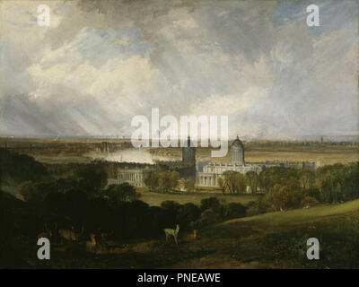 De Londres Greenwich Park. Date/période : 1809. La peinture. Huile sur toile. Hauteur : 902 cm (29,5 pi) ; Largeur : 120 cm (47,2 po). Auteur : J. M. W. Turner. William Turner. TURNER, Joseph Mallord William. Banque D'Images