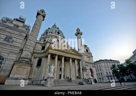 Karlskirche (St. Eglise Charles), Vienne, Autriche Banque D'Images