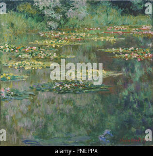 Le Bassin des nymphéas. Date/période : 1904. La peinture. Huile sur toile. Hauteur : 879,47 mm (34,62 po) ; largeur : 914,40 mm (36 in). Auteur : Claude Monet. Banque D'Images