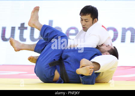 Baku, Azerbaïdjan. Sep 20, 2018. Takato Naohisa (JPN), le 20 septembre 2018 - Championnat du Monde de Judo Judo : Baku 2018 men's -60kg match final au niveau national Salle de gymnastique à Bakou, Azerbaïdjan. Credit : Sho Tamura/AFLO SPORT/Alamy Live News Banque D'Images