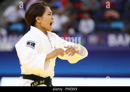 Baku, Azerbaïdjan. Sep 20, 2018. Funa Tonaki (JPN), le 20 septembre 2018 - Judo : le championnat du monde de judo 2018 Bakou -48 kg femmes match final au niveau national Salle de gymnastique à Bakou, Azerbaïdjan. Credit : Sho Tamura/AFLO SPORT/Alamy Live News Banque D'Images